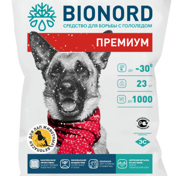 Противогололёдный реагент Бионорд ПРЕМИУМ, 23 кг (Bionord Universal)